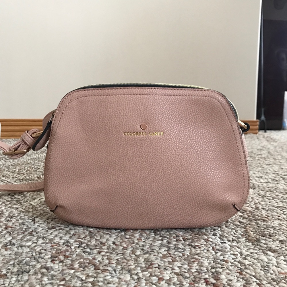 Colorful Candy Pastel Pink Crossbody